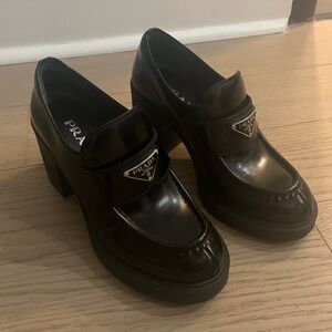 Prada Heeled Loafers